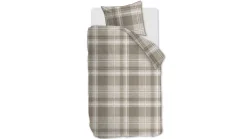 Riviera Maison Dekbedovertrek Tartan Check sand