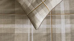 Riviera Maison Dekbedovertrek Tartan Check sand