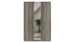 Sale B Bright Draaideurkast Bienne met 2 spiegeldeuren truffel eiken