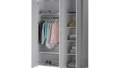 Outlet Vipack Draaideurkast Erik 3-deurs wit