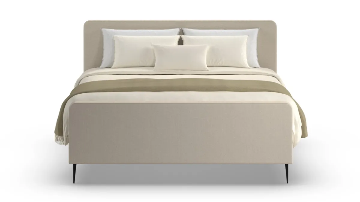 Karlsson Elektrische boxspring Glade - Natural linen beige