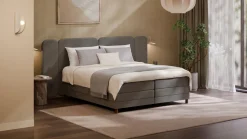 Sale Karlsson Elektrische boxspring Ridge - Wool look dark grey