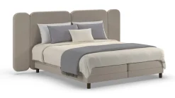 Outlet Karlsson Elektrische boxspring Ridge met Kårlsson Excellence matras - Warm wool grey