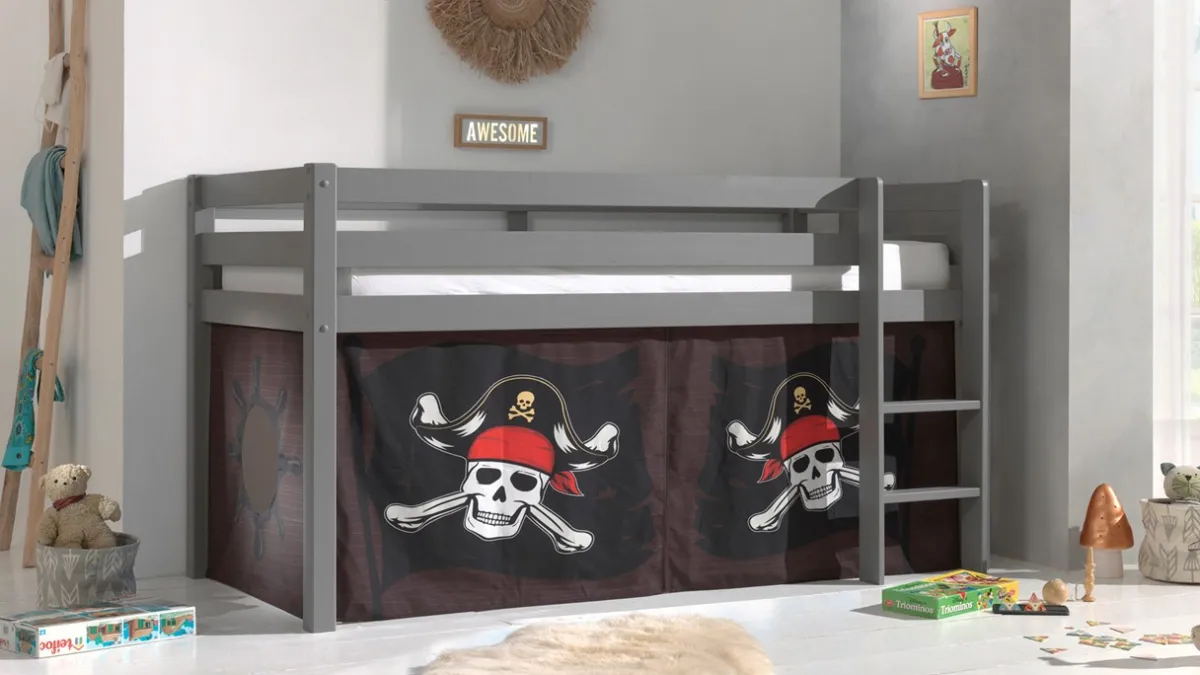 New Vipack Gordijnen Caribian pirates Pino/Scott bruin