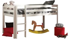 New Vipack Halfhoogslaper Pino met commode 4 laden, commode 2 deuren, hangtablet en bureau wit