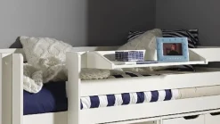 Discount Vipack Halfhoogslaper Pino met commode met 2 deuren en boekenkast white