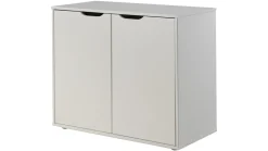 Discount Vipack Halfhoogslaper Pino met commode met 2 deuren en boekenkast white