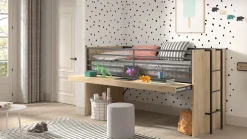 Vipack Halfhoogslaper Sam 85 eik