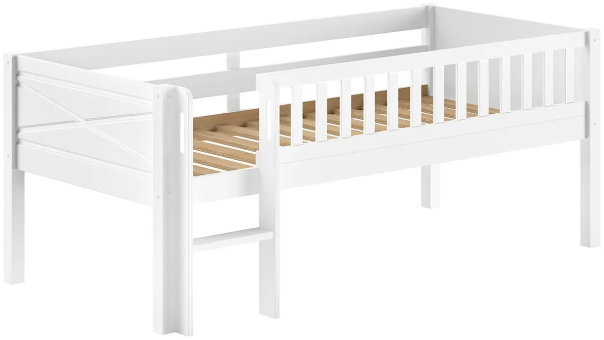 Discount Vipack Halfhoogslaper Scott met ladder wit