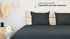 Online HappyBed Black - dekbed zonder overtrek