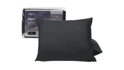 HappyBed Black - kussensloop (set van 2 stuks) zwart