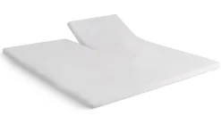 Clearance Beter Bed Select Hoeslaken Perkal splittopper wit