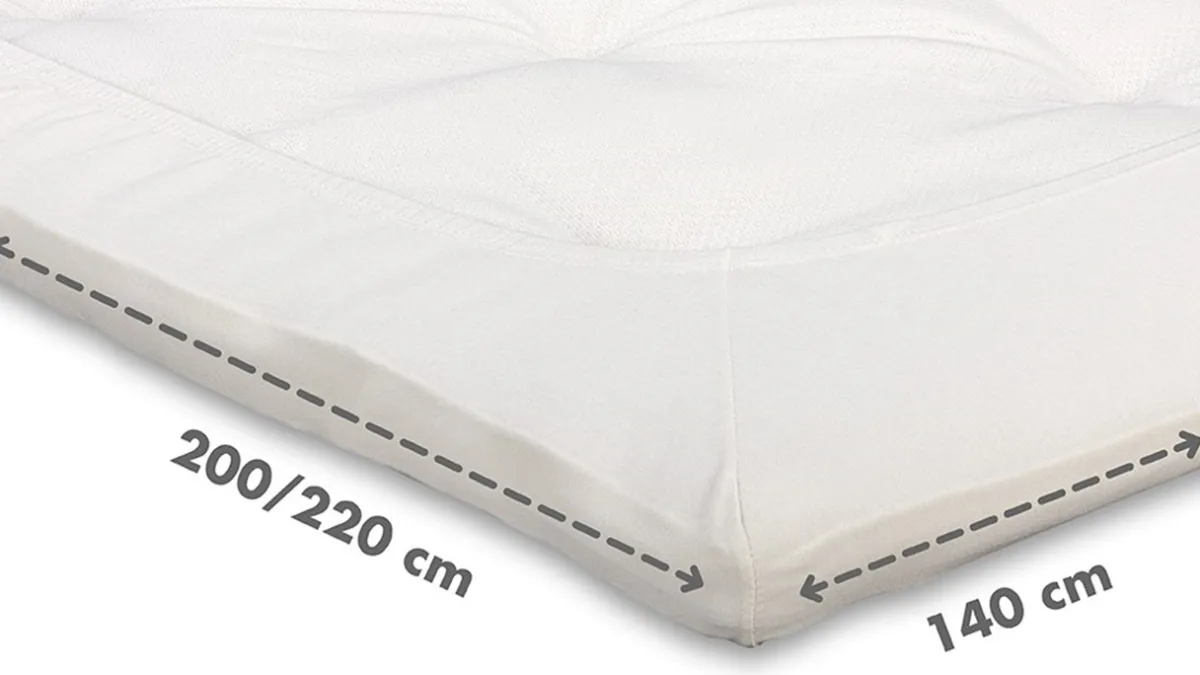 Discount Beter Bed Select Hoeslaken Jersey topper off white