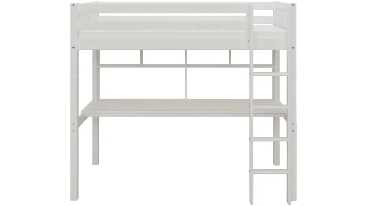 New Flexworld Hoogslaper Kris met bureau en opzet wit