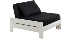 New Vipack Hoogslaper Pino mezzanine met boekenkast wit