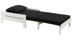 New Vipack Hoogslaper Pino mezzanine met boekenkast wit