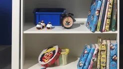 New Vipack Hoogslaper Pino mezzanine met boekenkast wit