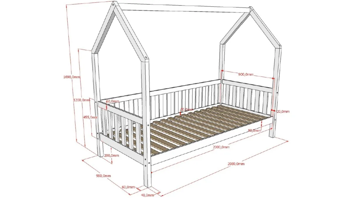Sale Vipack Huisbed Cabane eik