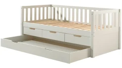 New Vipack Kajuitbed Fritz met 3 laden en slaaplade white