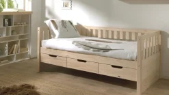 Vipack Kajuitbed Fritz met laden bruin