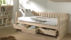 Vipack Kajuitbed Fritz met laden bruin