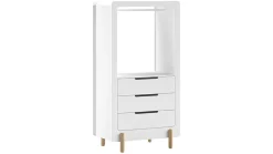 Hot Vipack Kast Smile met 3 laden wit