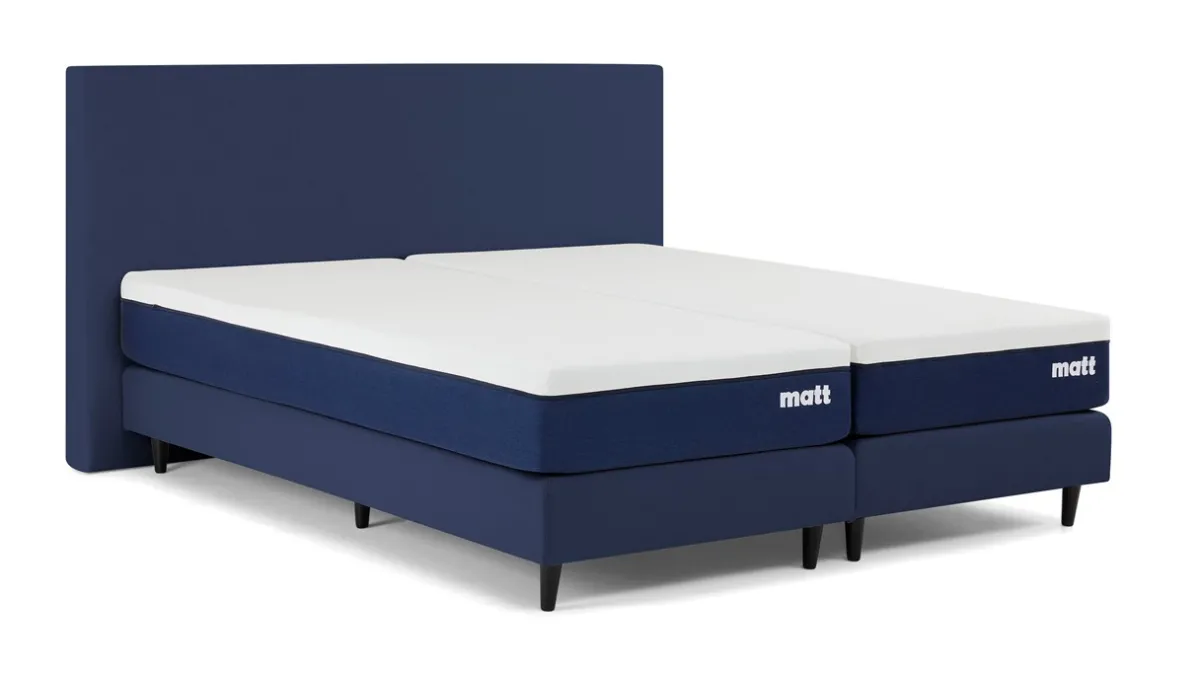 Hot Matt Sleeps Boxspring Original met matras Matt blauw