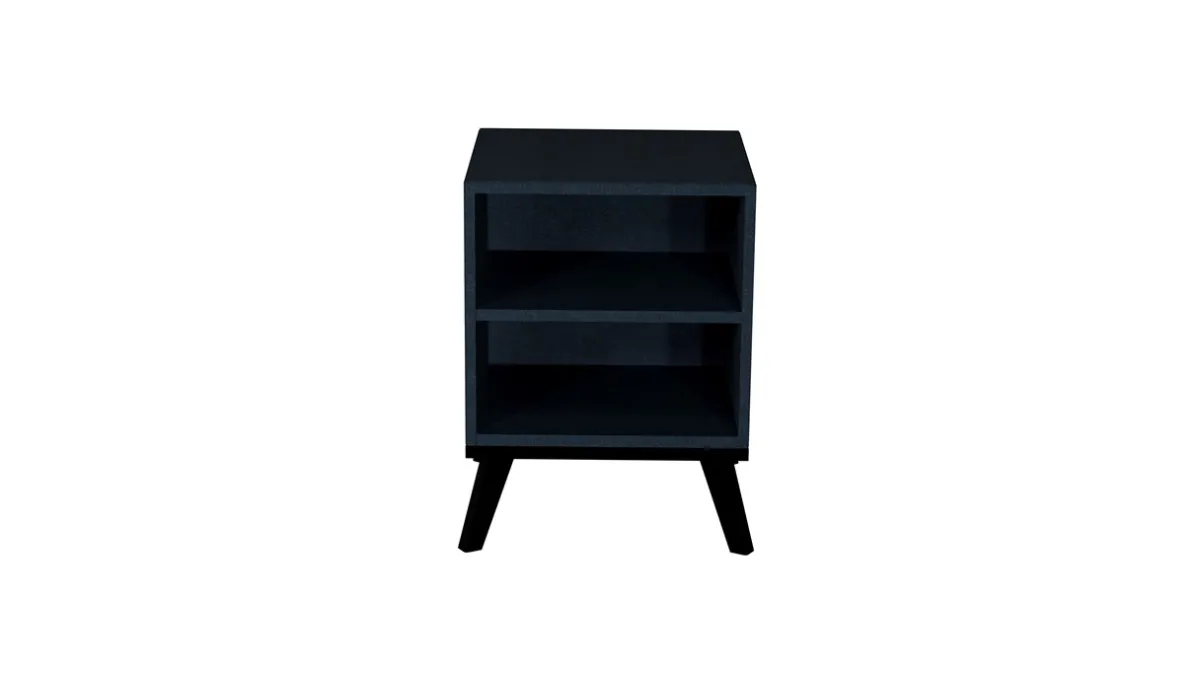 New B Bright Nachtkast met open vakken Viggo oakland donkerblauw