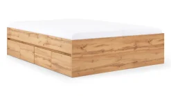 B Bright Opbergbed Barn met kleppen oak wotan