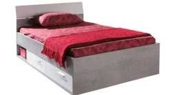 B Bright Opbergbed Mipiace met laden concrete/white