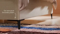 B Bright Opbergbed Morgan - Pure touch natural