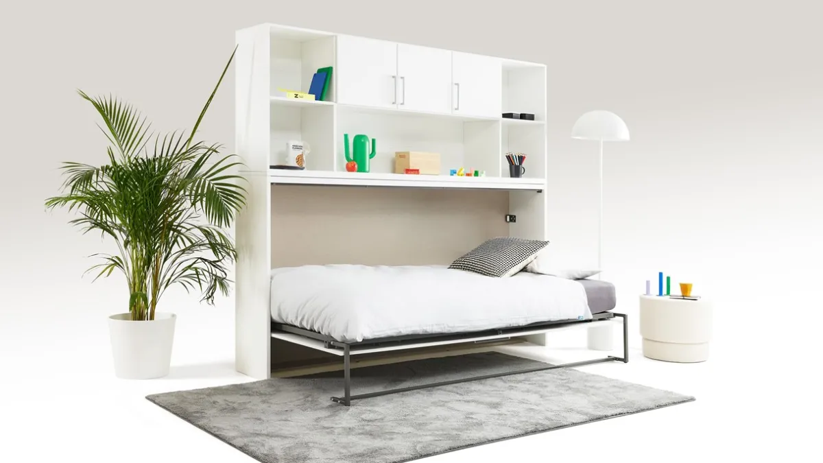 Discount Maxi Opklapbed Albero met bovenbouw wit