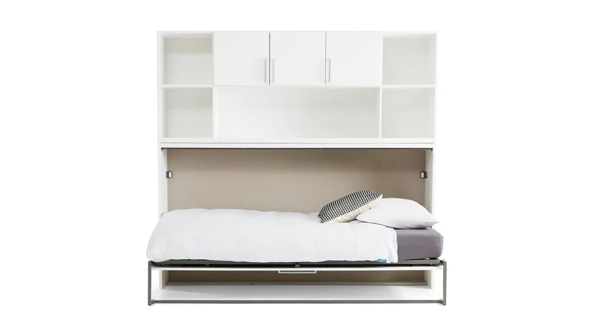 Discount Maxi Opklapbed Albero met bovenbouw wit