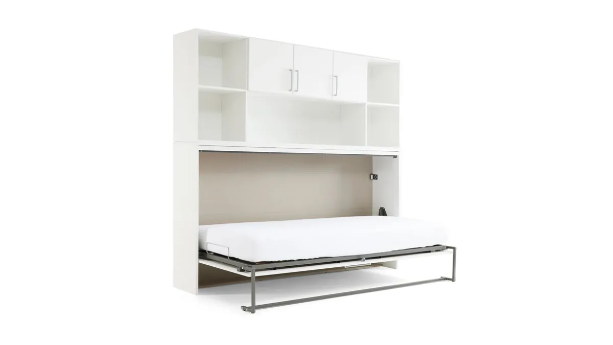 Discount Maxi Opklapbed Albero met bovenbouw wit