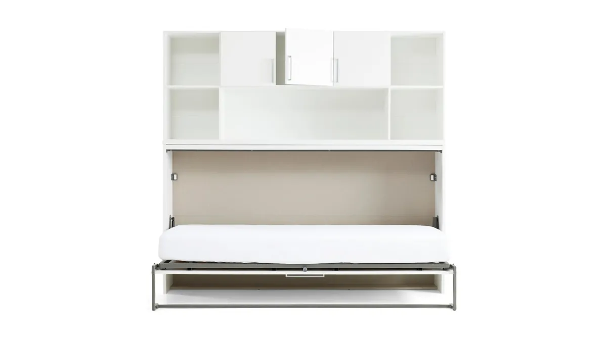 Discount Maxi Opklapbed Albero met bovenbouw wit