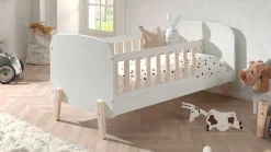Outlet Vipack Peuterbed Kiddy met bedlade wit