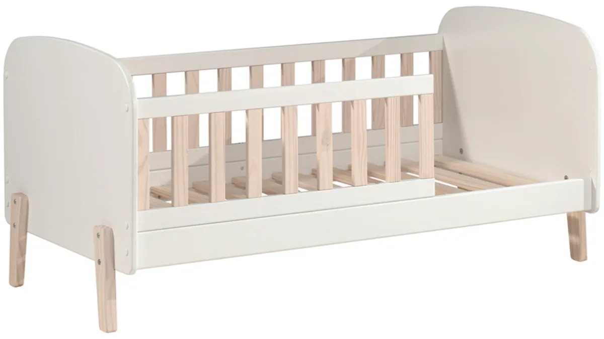 Outlet Vipack Peuterbed Kiddy met bedlade wit