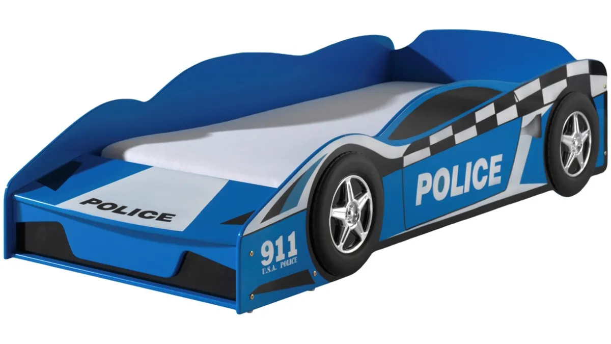 New Vipack Peuterbed Police blauw