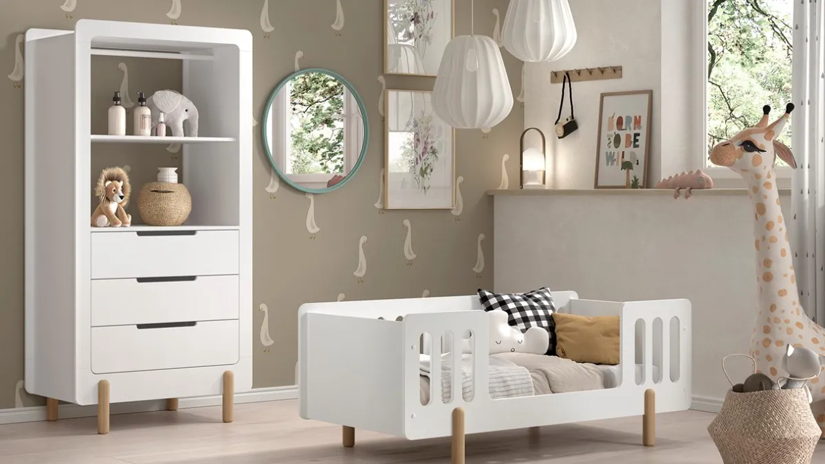 Sale Vipack Peuterbed Smile met kast wit