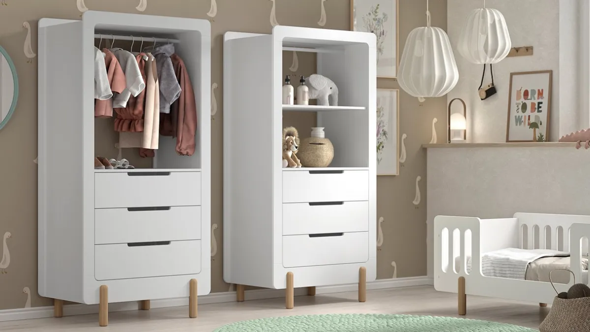 Sale Vipack Peuterbed Smile met kast wit
