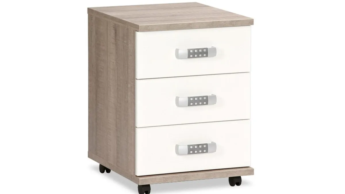 Discount Maxi Rolcontainer Pep eiken/wit