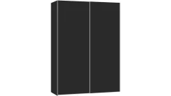 Best B Bright Schuifdeurkast Kixx met houten deuren zwart
