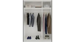 B Bright Schuifdeurkast Kixx met hout- en spiegeldeuren zwart