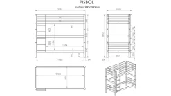 New Vipack Stapelbed Pino hoog grijs