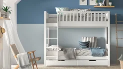 Hot Vipack Stapelbed Scott met ladenset wit