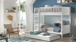 Discount Vipack Stapelbed Scott met slaaplade wit
