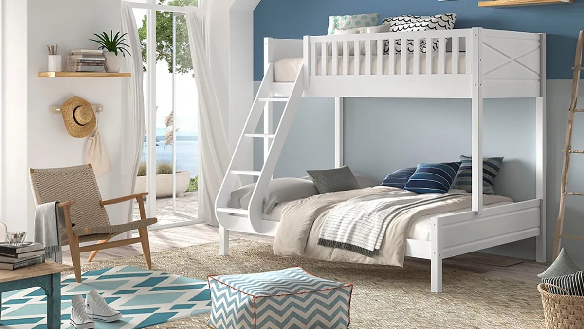 Online Vipack Stapelbed Scott 3-persoons wit