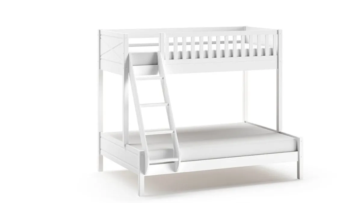 New Vipack Stapelbed Scott 3-persoons met slaaplade wit