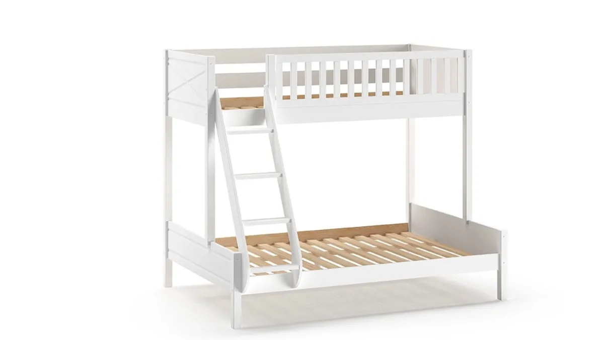 New Vipack Stapelbed Scott 3-persoons met slaaplade wit