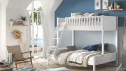 Best Vipack Stapelbed Scott 3-persoons met ladenset wit